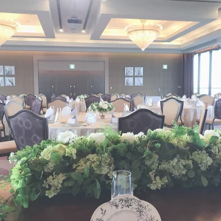 眺めが素晴らしい披露宴会場
