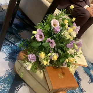 高砂側の生花