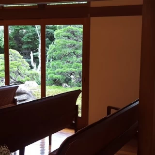 挙式会場から日本庭園がバッチリ見えます☆