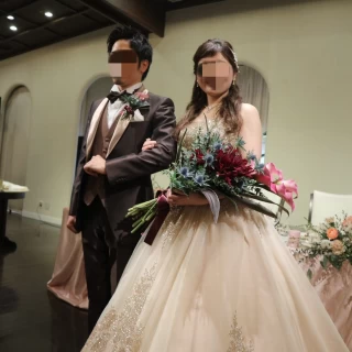 ドレスもお花も素敵でした