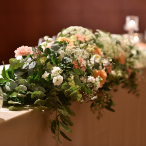 メインテーブル装花です。|562176さんのグランド ハイアット 福岡の写真(1499309)