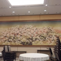四季を感じる桜の絵画がすてきでした。