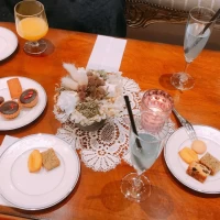 ゲストの控え室ではお菓子が楽しめます