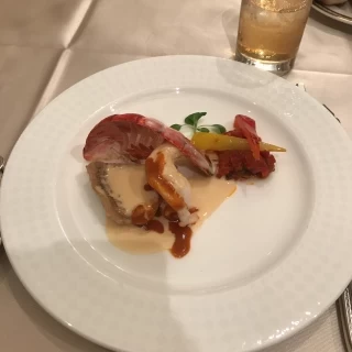 甘鯛とオマール海老のポワレ