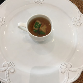 松茸をこして出汁をとる茶碗蒸しの演出が素敵でした