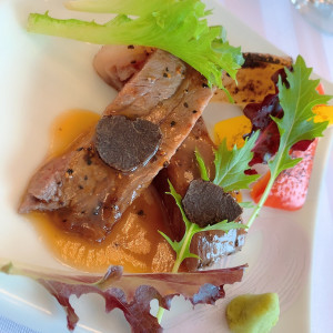 お肉は柔らかく、焼き野菜とよく合う|562715さんのANA ホリデイ・イン リゾート 宮崎の写真(1034267)