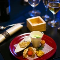 新郎新婦の出身地の食材を使った前菜