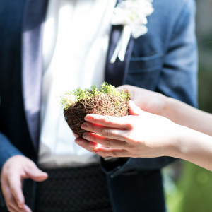 プランナーさん手作りのリングピロー|562986さんのNatural Wedding 北堀江 mothers【マザーズ】の写真(1041919)