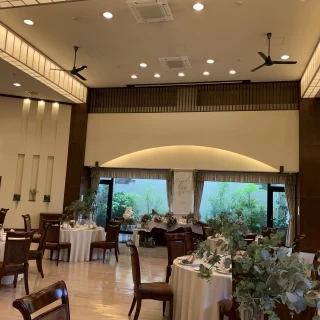 明るい会場です
