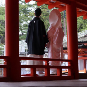 境内での撮影風景|563124さんの錦水館の写真(1146068)