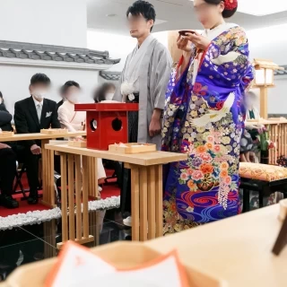 神前式:誓杯の儀