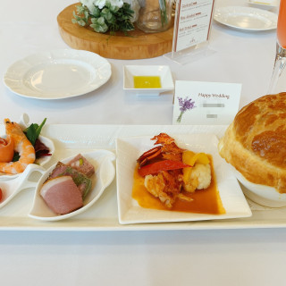 試食の料理