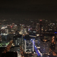 披露宴会場からの夜景