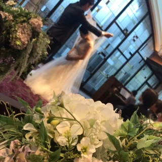 白を基調とした花が映えます