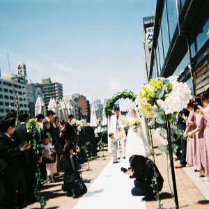 ガーデンウェディング|563534さんの8G Horie RiverTerrace Weddingの写真(1055986)