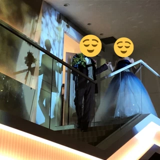 カラードレスにて再入場