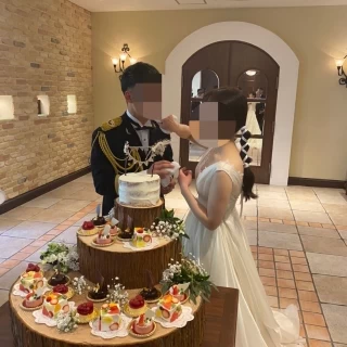 ケーキトッパーも手作りです。