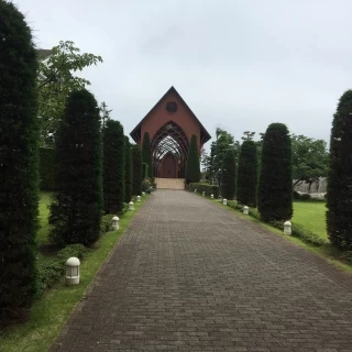 ホテルからチャペルの景色