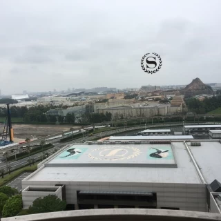 会場からの景色