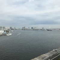 レストラン会場から見える東京ベイ