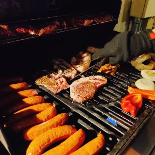 メインはバーベキューです。