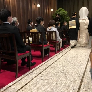和でも洋でも合う素敵な挙式会場です。