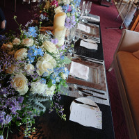 メインテーブルの装花