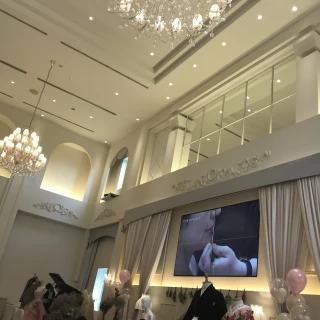 白い会場