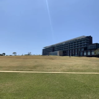 広い庭園