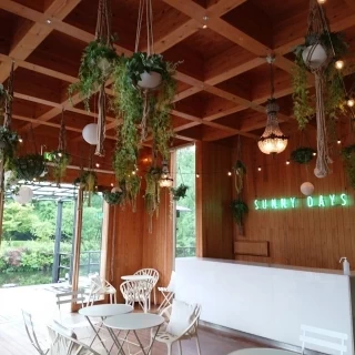 控え室は写真映えスポットがいっぱいです。