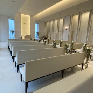 高層階にあるスカイチャペル。