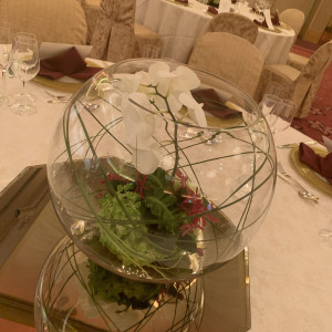 テーブル装花|565529さんのSHOZANKAN（仙台 勝山館）の写真(1060381)