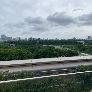 チャペル横のガーデンからの景色