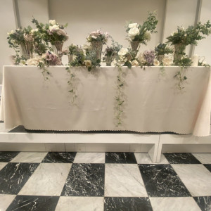メインテーブル装花|565727さんのアートクレフクラブ（Art Clef Club ）の写真(1063298)