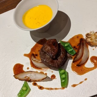試食のステーキ