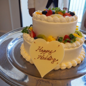 ウエディング  ケーキ|565810さんのモントレ・ルメール教会（ホテルモントレ沖縄スパ＆リゾート）チュチュリゾートウエディングの写真(1061820)