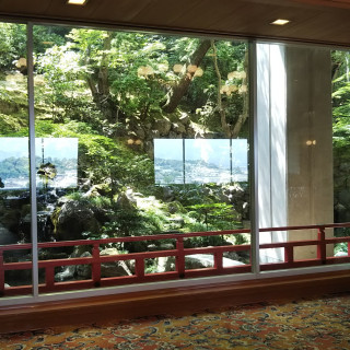 会場からの景色