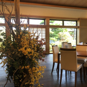 ロビーも和のテイスト|565988さんのTHE GARDEN DINING 弓絃葉（ザ・ガーデンダイニング ユズルハ）の写真(1074169)