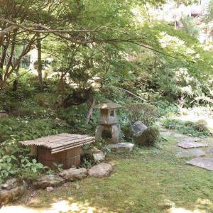 披露宴会場から見える庭園|566124さんの高志の宿 高島屋の写真(1073545)