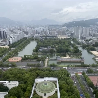 披露宴会場付近から見える眺め