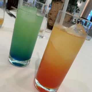 魚をイメージしたノンアルカクテル。美味しかったです。