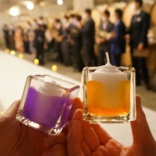 キャンドルリレーで使用したキャンドルです