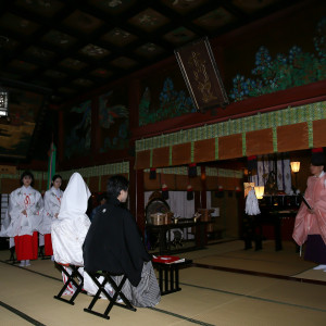 挙式中の風景|566657さんの赤坂 氷川神社の写真(1565830)