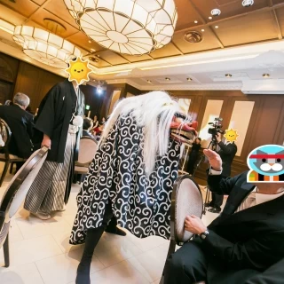 獅子舞での入場