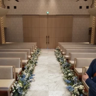 新郎新婦側からみたチャペル