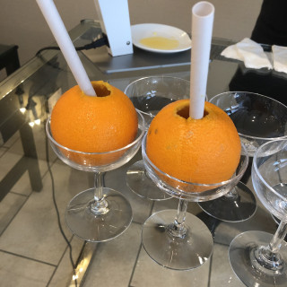 ウェルカムスペース1番人気の丸ごとオレンジジュース