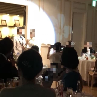 披露宴会場入場時