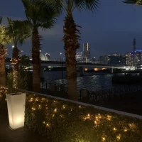 ガーデンから見える横浜の景色