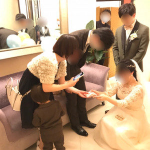 お見送り場所です。|567230さんの小さな結婚式 横浜店の写真(1457573)