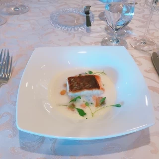 コース料理、お魚